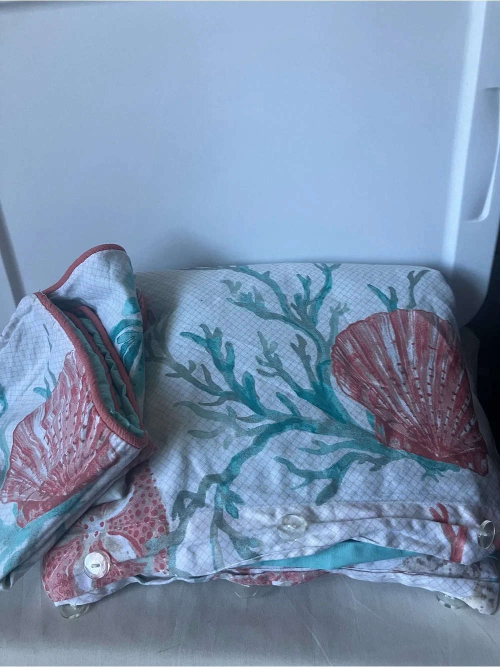 Madison Park Pebble Beach Seaside Full/Queen Duvet Cover Two Pillow Cases Set
